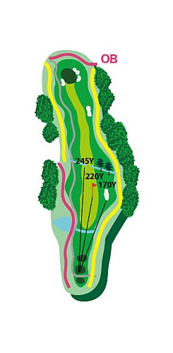 レイクコース HOLE 08 / Par 5