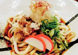 下北牛入り冷やしおろしうどん/そば